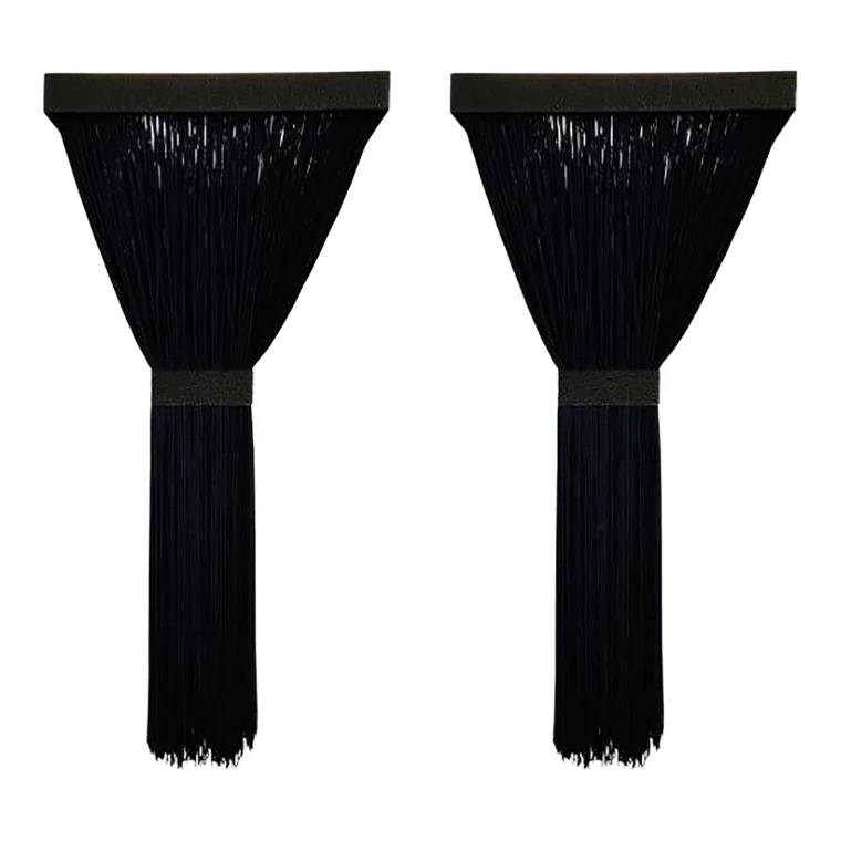 Arteriors Modern Black Silk Strings Jenessa Sconces Pair