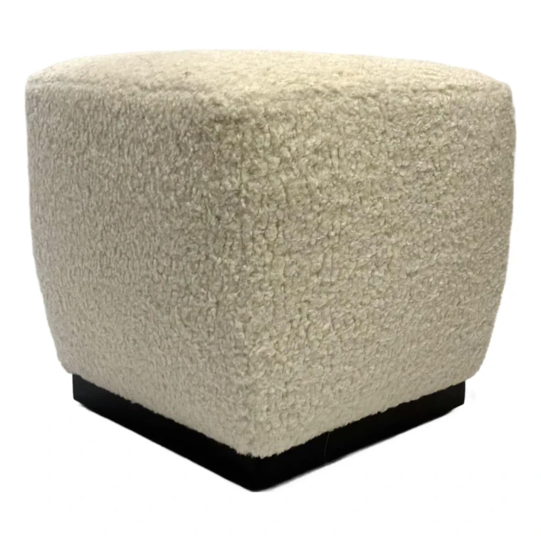 Caracole Modern Off-White Marshmallow Ottoman