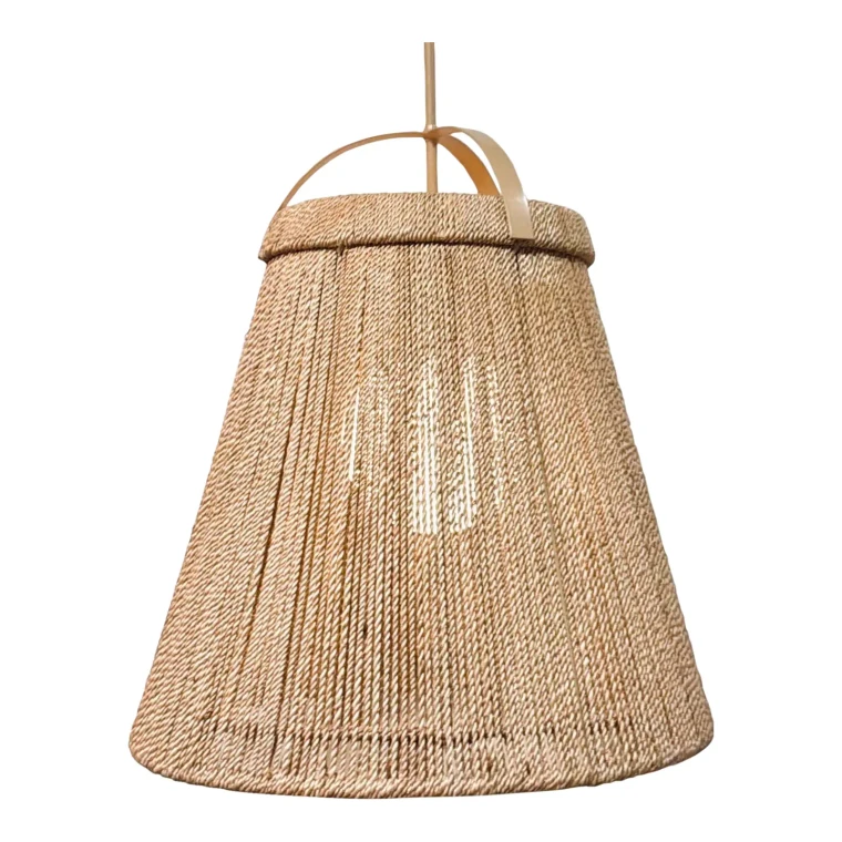 Currey & Company Organic Modern Natural Rope Medium Parnell Pendant