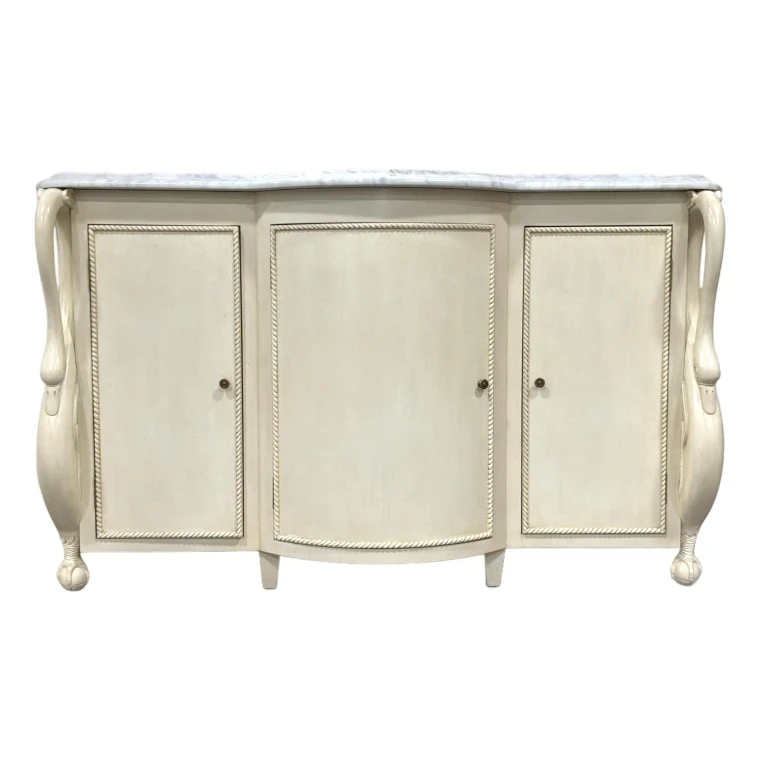 Maitland-Smith Traditional Cream Swan Katherine Credenza