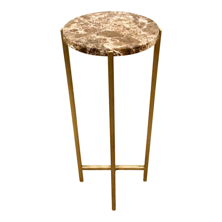 Contemporary Interlude Home Lara Circular Drinks Table