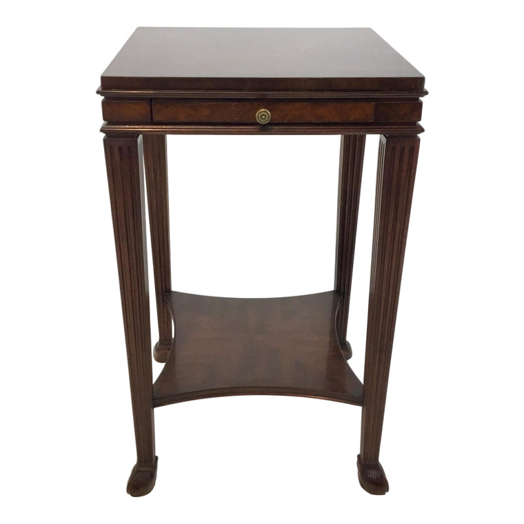 Henredon Brown O. Manor Square Lamp Table