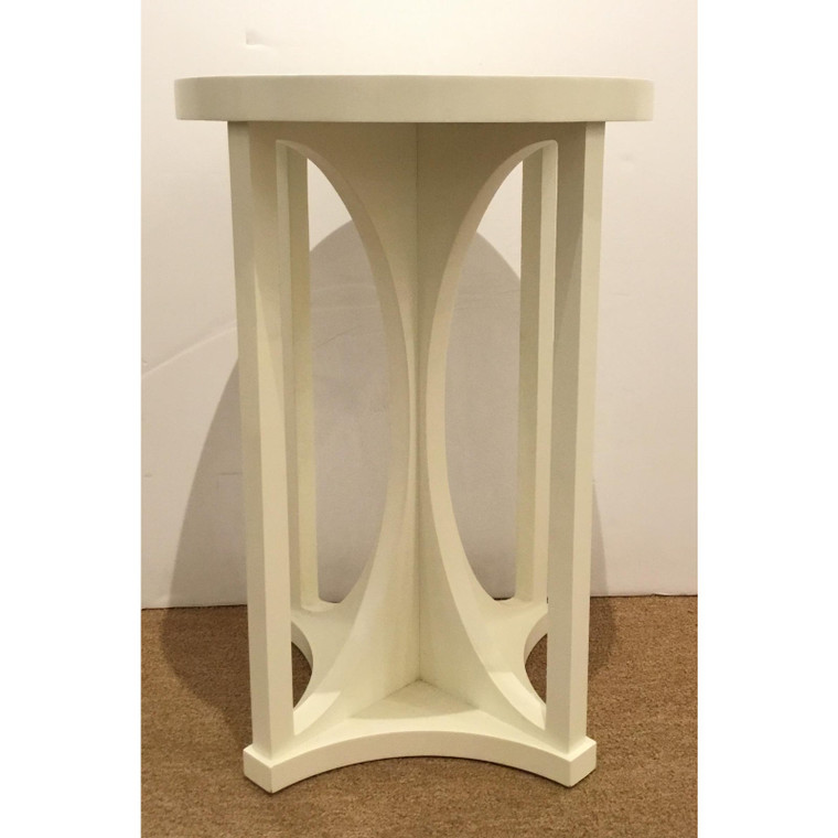 David Kilenberg for Henredon White Wood Emery Accent Table