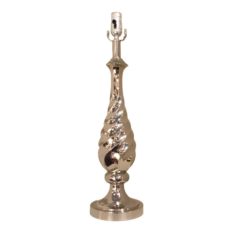 Currey & Co. Modern Polished Nickel Finished Table Lamp