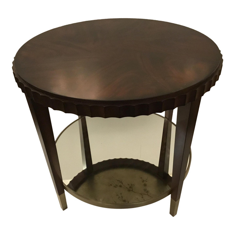 Organic Modern Catch a Glimpse Wood and Mirror End Table