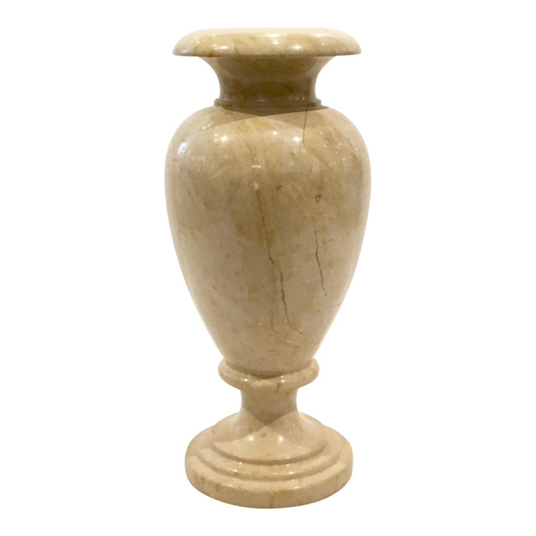 Transitional Small Honey Marble Vase