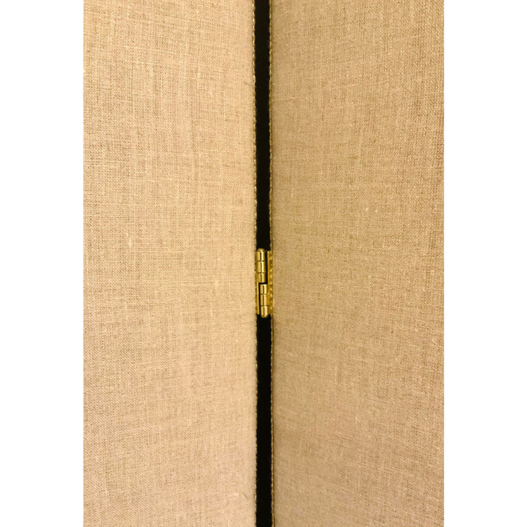 Roberts Allan Transitional Padded Beige Linen Screen