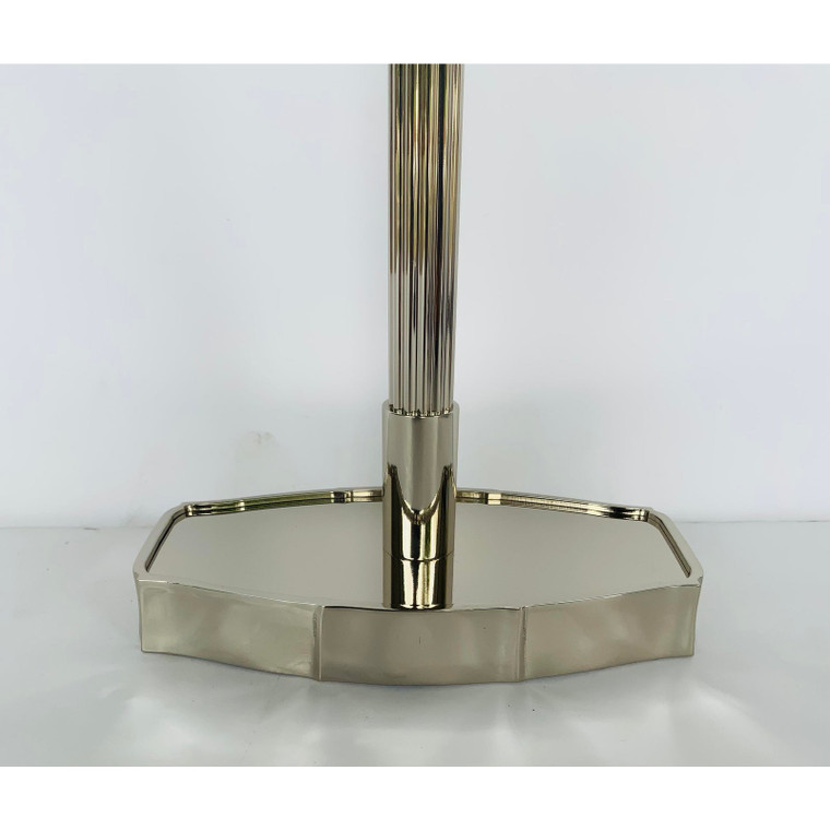 Bill Sofield for Baker Polished Nickel Clara Table Lamp