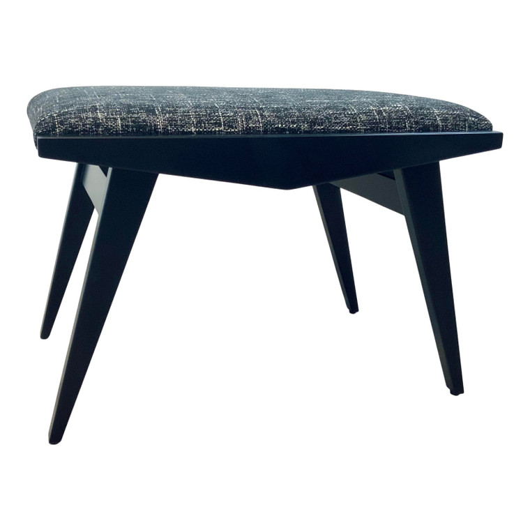 Currey & Co. Modern Onyx Selig Ottoman