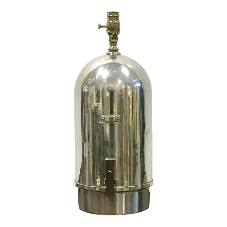 Custom Chrome Transit Surveyors Case Table Lamp