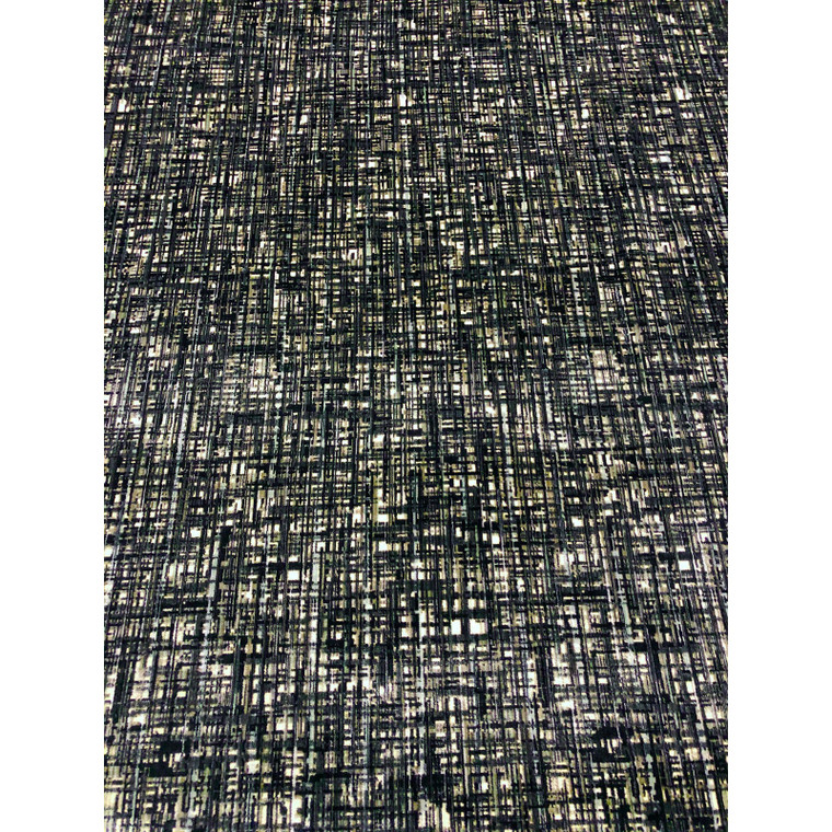 Linherr Hollingsworth for Kravet New Ideas - Anthracite Grey Designer Upholstery Cut Velvet Fabric - 6.5 Yards