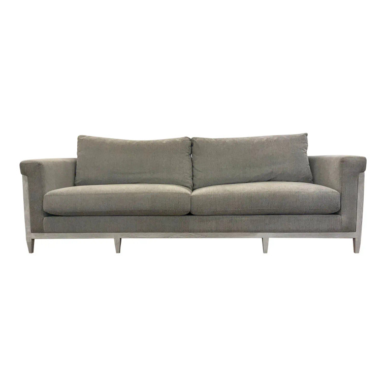Organic Modern Gray and White Sofa