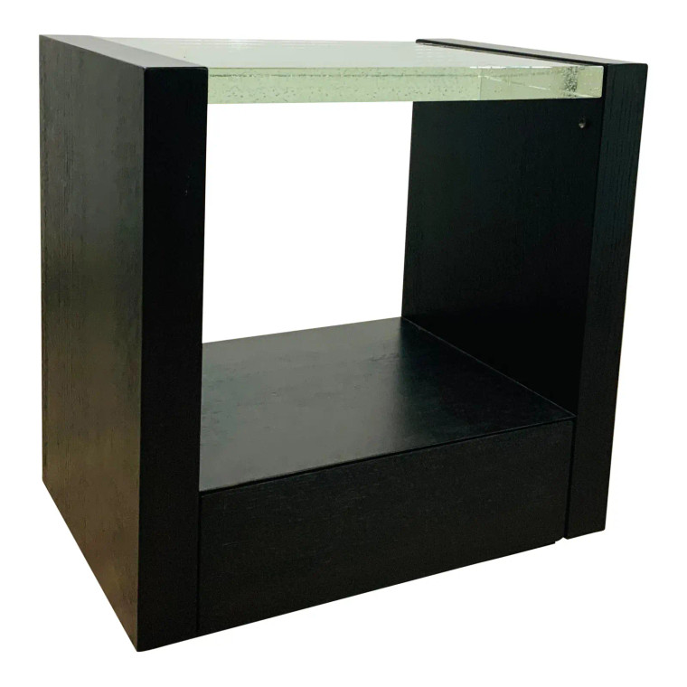 Caracole Contemporary Black Remix Nightstand