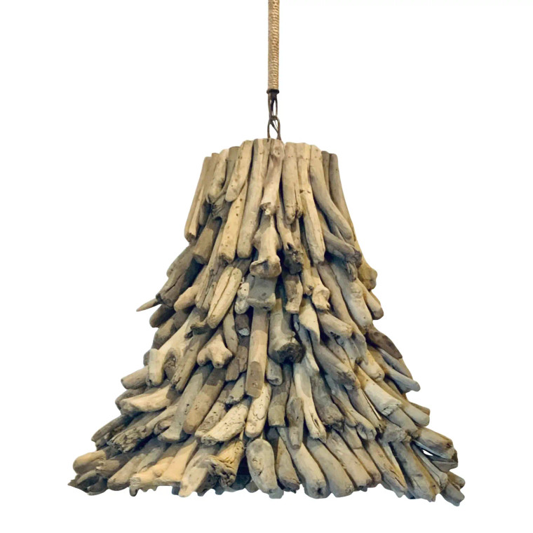 Currey & Co. Organic Modern Driftwood Chandelier