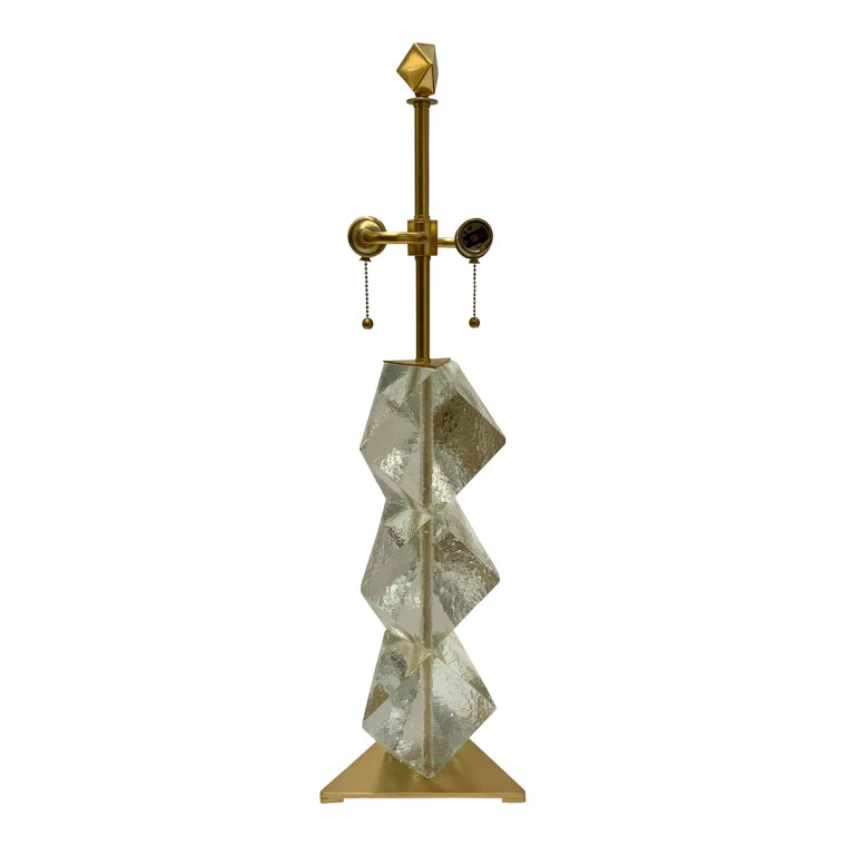 Jean Louis Deniot for Baker Modern Brass Finished Zircon Table Lamp