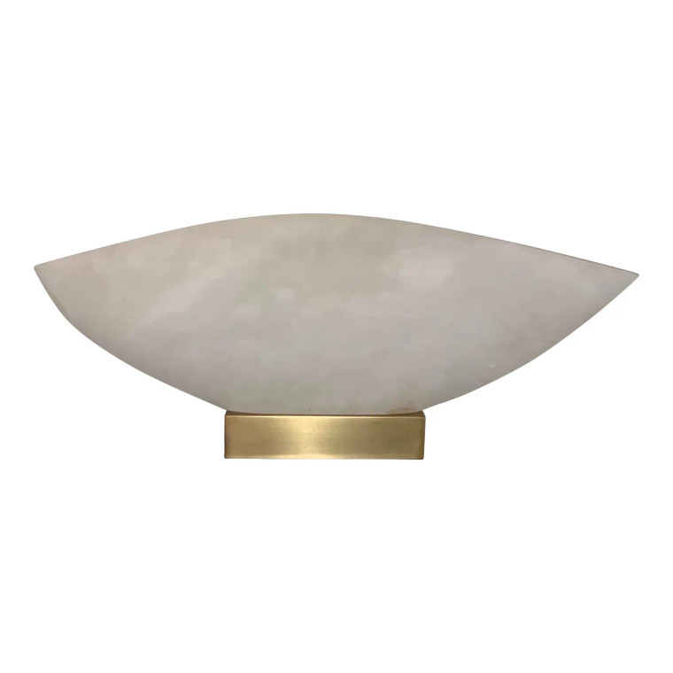 Baker Modern Alabaster Marcassite Table Lamp