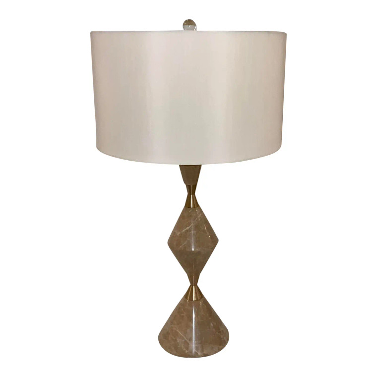 Modern Beige Marble Arlen Table Lamp