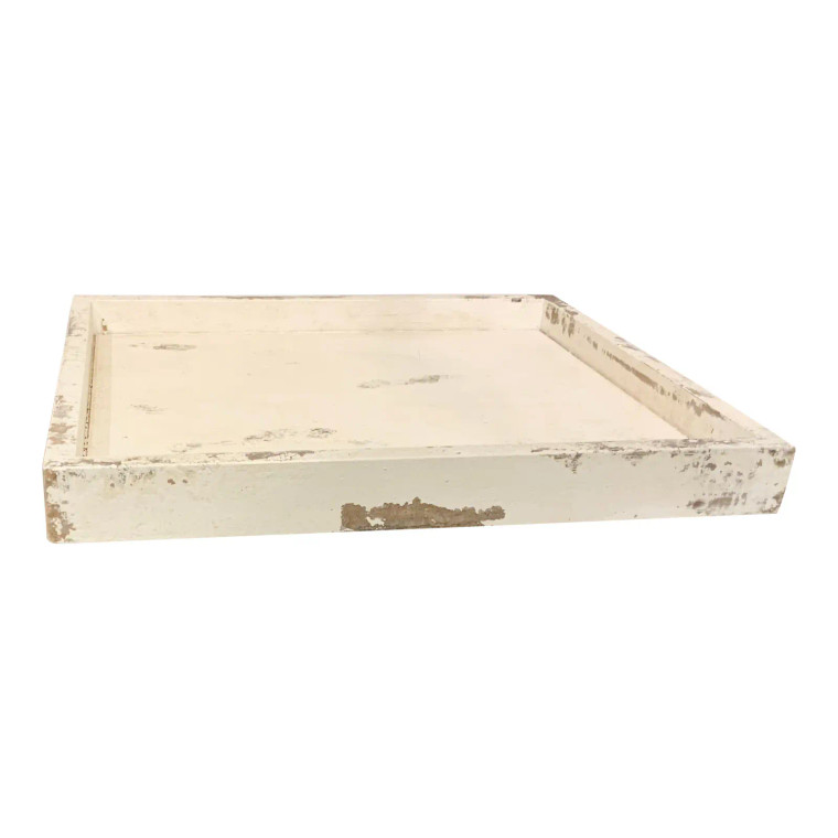 Hickory Chair Co. Organic Modern Distressed Cream FInished Wood Tray
