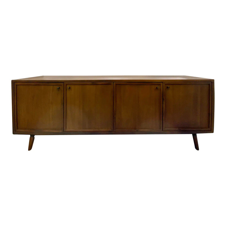 Danish Modern Style Acadia and Pine Wood Sideboard