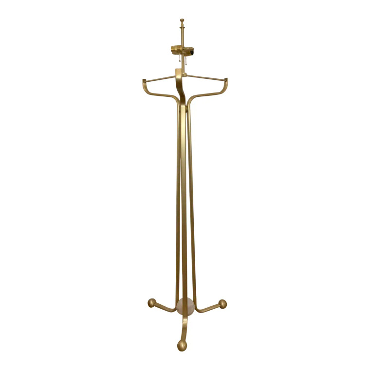 Baker Modern Brass Finished Larimar Floor Lamp