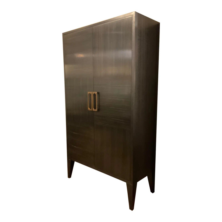 Arteriors Modern Charcoal Finished Maher Cabinet