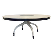 Jonathan Charles Modern Lodestone Buckingham Dining Table
