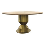 Barbara Barry for Baker Satin Brass Monroe Dining Table