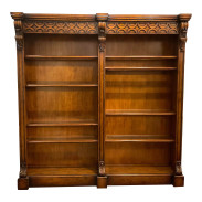 John Richard Large Transitional Mahogany Finished Bookcase