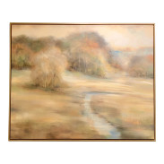 Modern Impressionistic “Sweet Home” Giclee on Linen