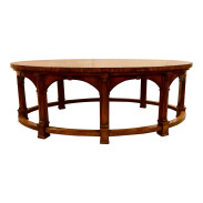 Baker Transitional King Edward VII Mahogany Cocktail Table