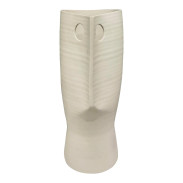 Global Views Modern Tall White Popeye Vase