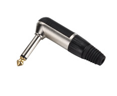 1/4" Mono 90 degree Gold Plug  PL-500LB