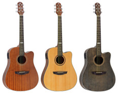 Dreadnought Acoustic Guitar w/ Preamp+Tuner  SD-200C