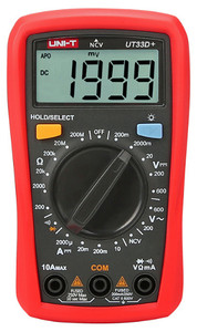 UNI-T Digital Multimeter, Backlight, NCV  UT33D+