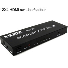 HDMI 2-way Switch + 4-way Splitter  HDMI-SPSW-4X2