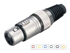 XLR 3-pin Gold Jack  JA-130XTBK