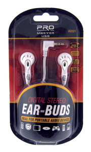 Earphones, 2.5mm, White  HO-331