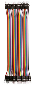 20cm Jumper Wires, M to M Pins  PBJ-20x40MM