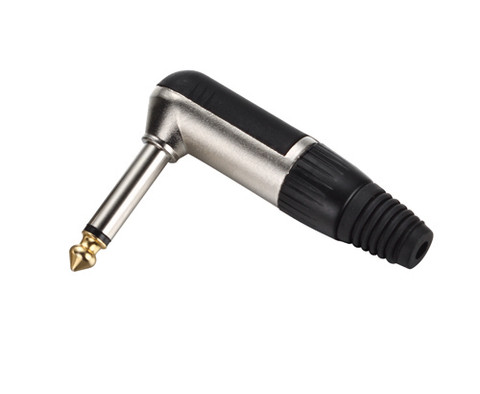 1/4" Mono 90 degree Gold Plug  PL-500LB