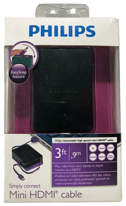 3.4ft Retractable Extension HDMI to Mini-HDMI Cable  SWR1248H/37