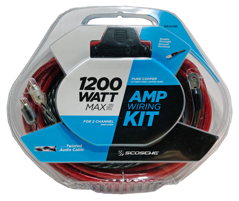 1200W Amplifier Wiring Kit, 100% Copper, SCOSCHE  KPA6SD