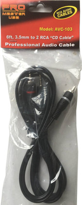 6ft Extension, 3.5mm to RCA  AVC-103