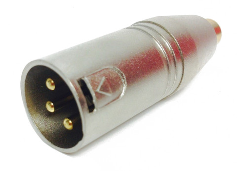 XLR Plug to RCA Jack Gold Adapter  AD-136XT