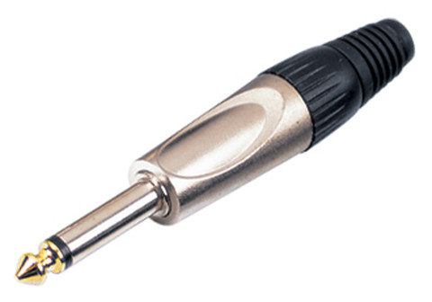 1/4" Mono Gold Plug  PL-102XTBK