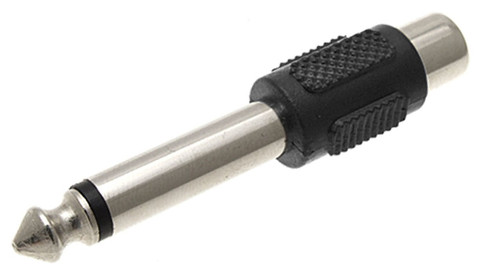 1/4" Mono Plug to RCA Jack Adapter  AD-117