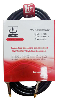 3ft Audio Extension 1/4" to 1/4"  MC-503-1/4