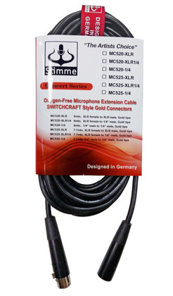 20ft Microphone Cable XLR to XLR  MC-520-XLR