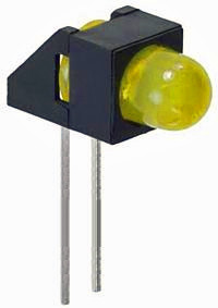 5mm Yellow Chassis LED  LED5YCH