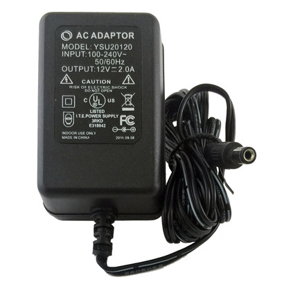 12V AC/DC Switching Power Supply, UL, 2000mA  YSU20120