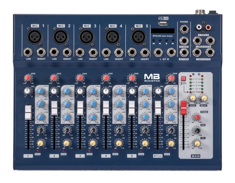 7-Channel Professional Mixer, mp3 Player  MX-7F/USB